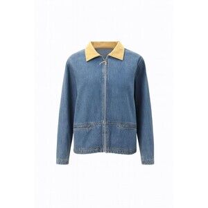 Don’t Mess With Texas Denim Jacket Women L Blue Western‎ Boho Aztec Embroidered